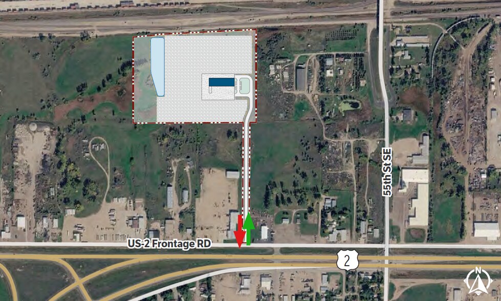 Primary Photo Of US-2 Frontage Road, Minot Land For Lease