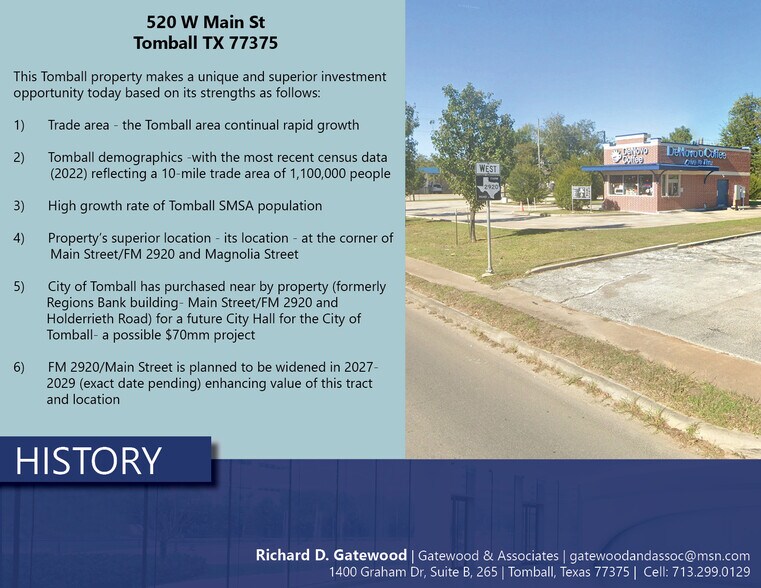 More Photos Of 520 W Main St, Tomball Freestanding For Sale