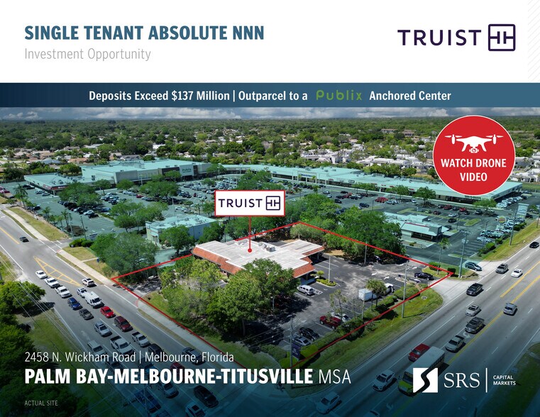 Primary Photo Of 2458 N Wickham Rd, Melbourne Bank For Sale