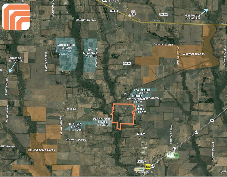 More Photos Of FM 36 @ FM 2164, Caddo Mills Land For Sale