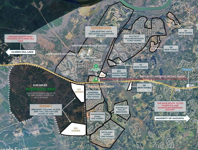 More Photos Of 5095 Washington Road, Evans Land For Lease