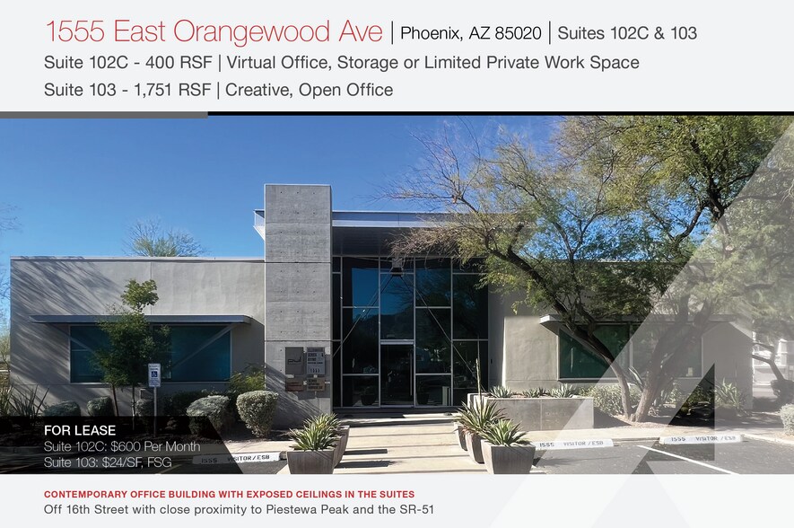 Primary Photo Of 1555 E Orangewood Ave, Phoenix Loft Creative Space For Lease