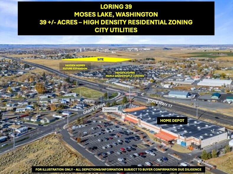 More Photos Of 0000 Harris Road NE & Ray Road NE, Moses Lake Land For Sale