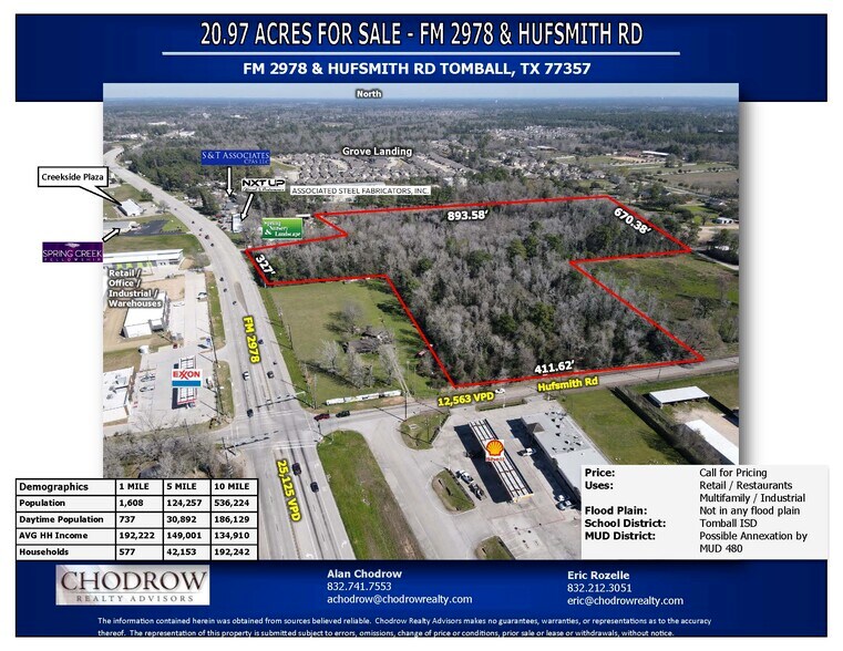 Primary Photo Of 0 FM 2978, Tomball Land For Sale