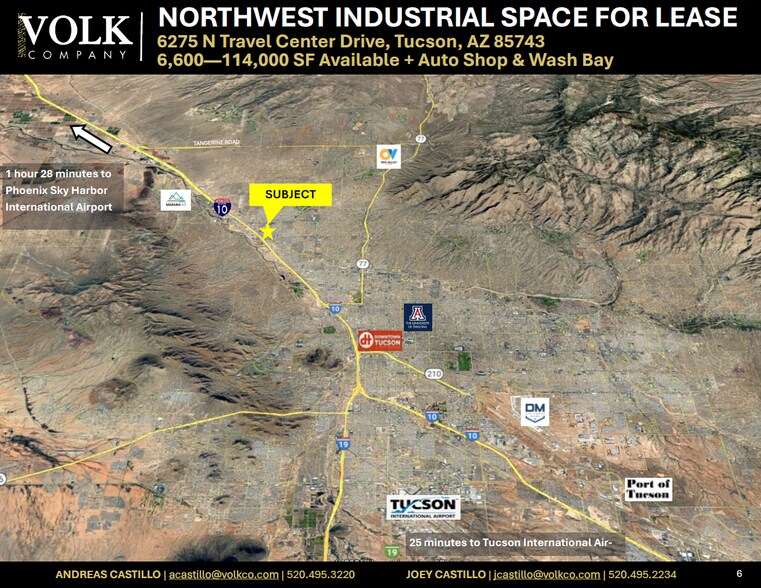 More Photos Of 6275 N Travel Center Dr, Tucson Industrial For Lease