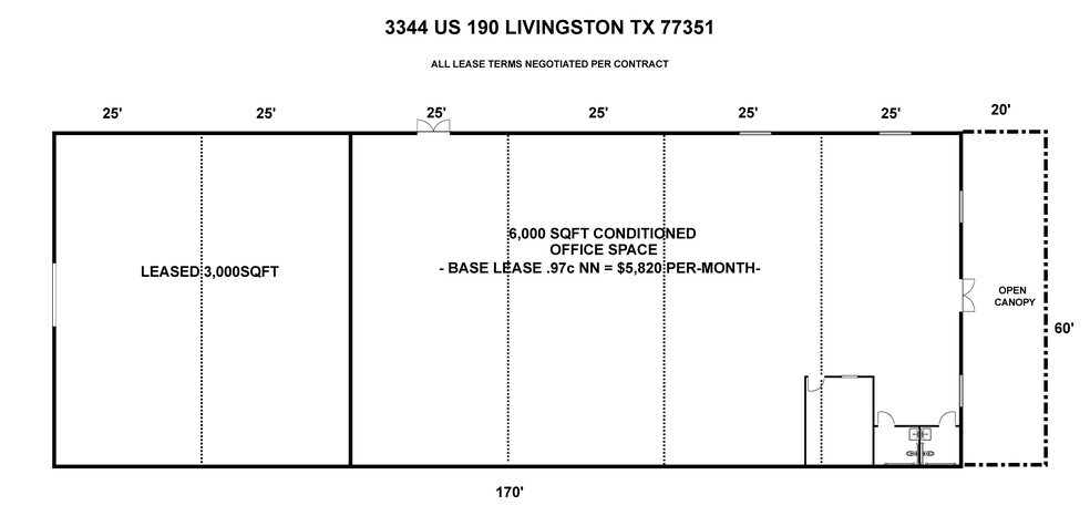 More Photos Of 3344 U S Highway 190 W, Livingston Freestanding For Lease