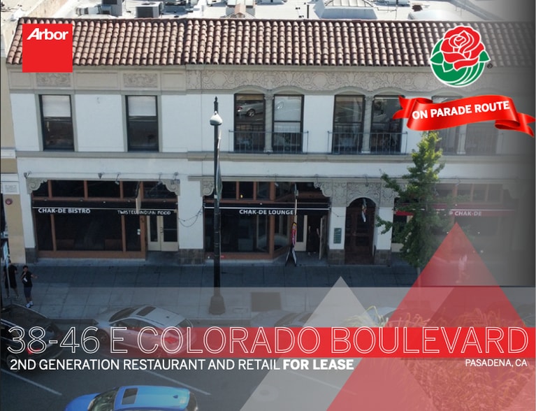Primary Photo Of 38-46 E Colorado Blvd, Pasadena Storefront Retail Office For Lease