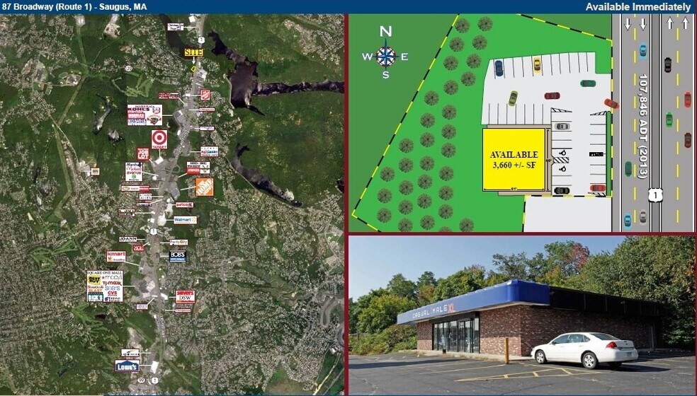 More Photos Of 87 Broadway, Saugus Freestanding For Lease