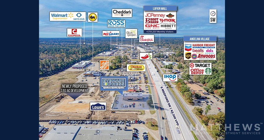 More Photos Of 3709 S Medford Dr, Lufkin Freestanding For Sale