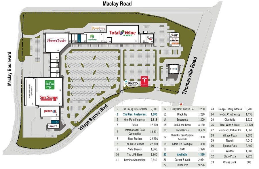 More Photos Of 1400 Village Square Blvd, Tallahassee Unknown For Lease