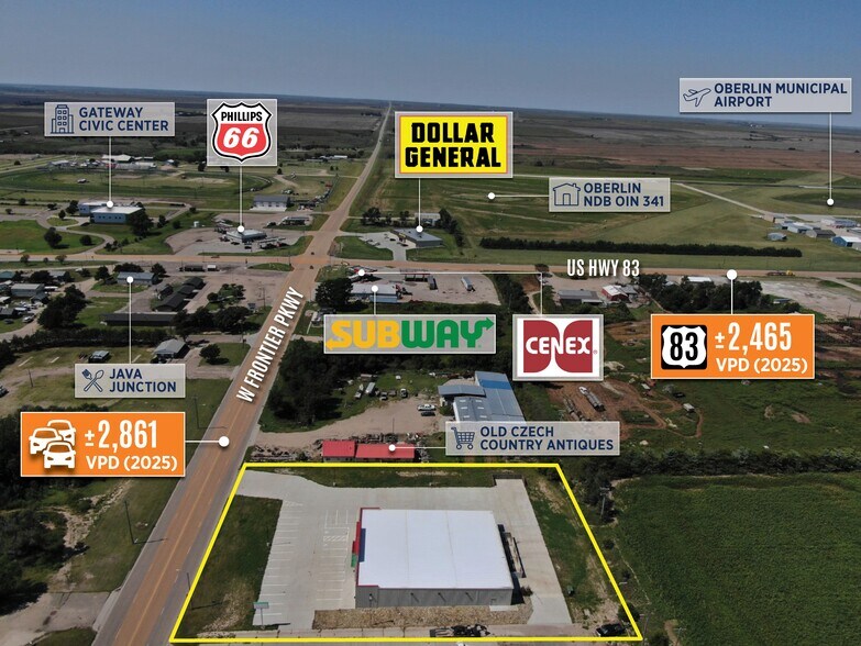 Primary Photo Of 213 W Frontier Pky, Oberlin General Retail For Sale