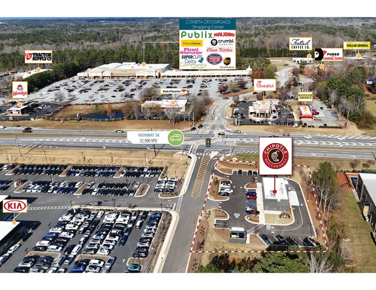 More Photos Of 2909 GA-34, Newnan General Retail For Sale