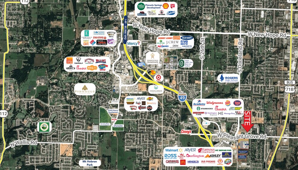 More Photos Of 1739 Pleasant Grove rd, Rogers Storefront For Lease