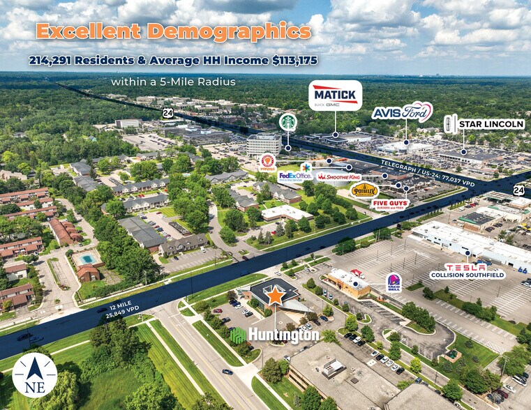 More Photos Of 24805 W 12 Mile Rd, Southfield Bank For Sale