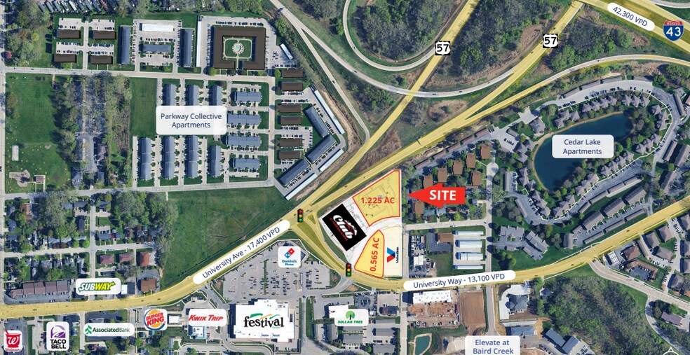 Primary Photo Of 2475/2491 University Ave, Green Bay Land For Lease
