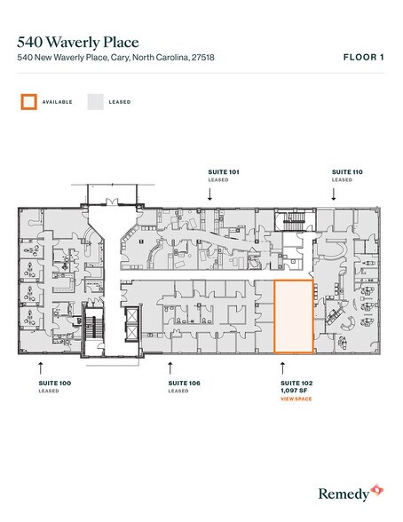 More Photos Of 540 New Waverly Pl, Cary Medical For Lease