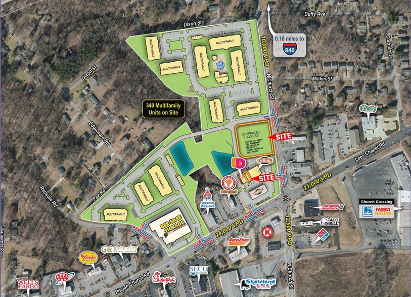 More Photos Of 100 Pisgah Church Rd, Greensboro Land For Lease