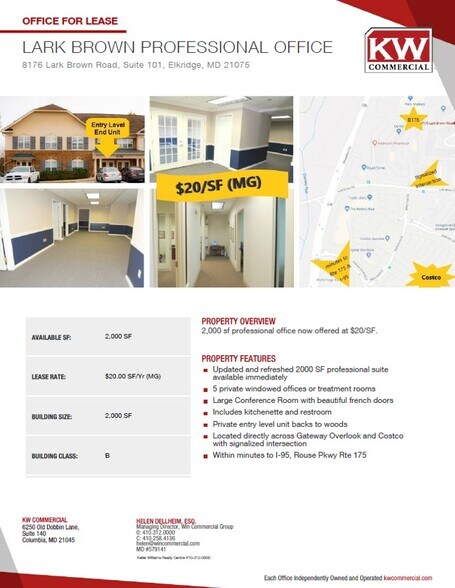 More Photos Of 8176 Lark Brown Rd, Elkridge Office For Sale