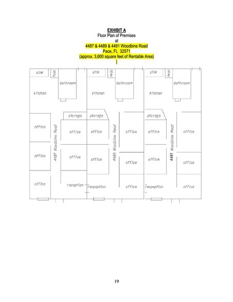 More Photos Of 4487 Woodbine Rd, Pace Office For Sale