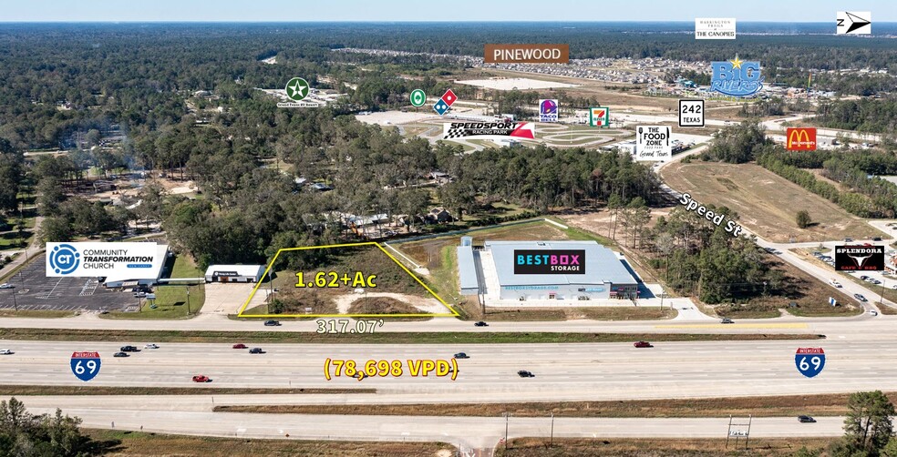 Primary Photo Of 17722 Us-59 N, New Caney Land For Sale