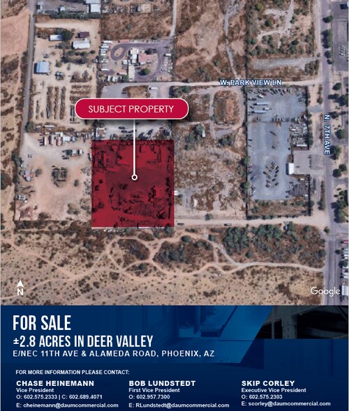 Primary Photo Of E/NEC 11th & Alameda Rd ave, Phoenix Land For Sale