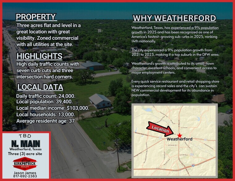 More Photos Of 1405 N Main St, Weatherford Land For Sale