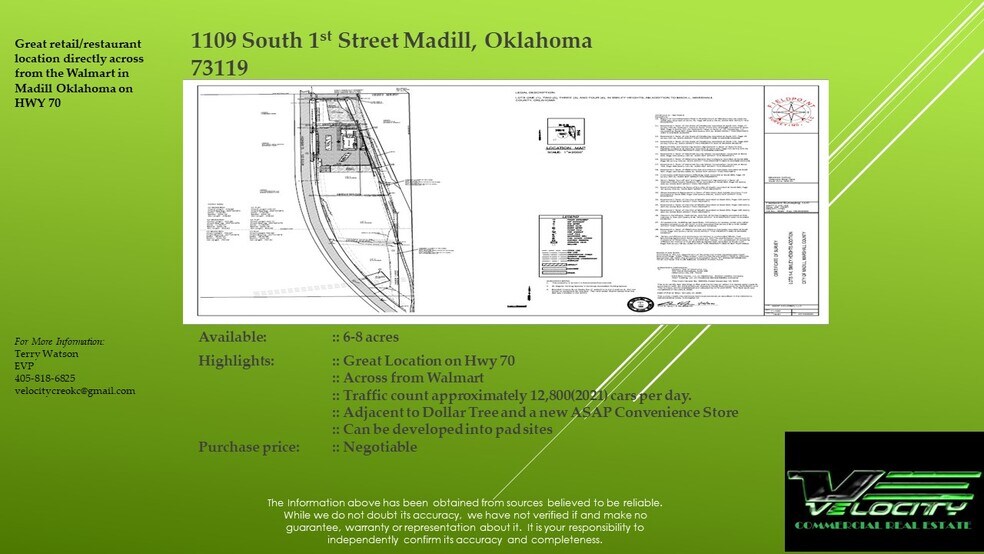 More Photos Of 1109 S 1st St, Madill Land For Sale