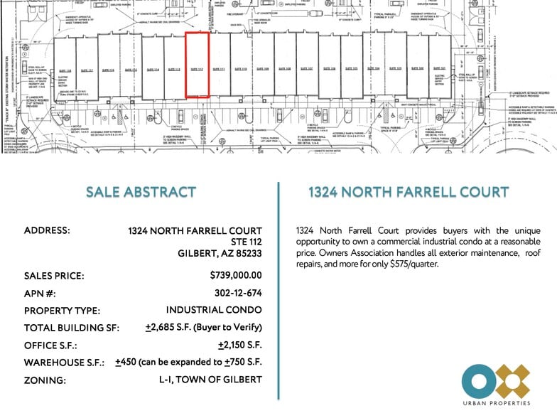 More Photos Of 1324 N Farrell Ct, Gilbert Warehouse For Sale