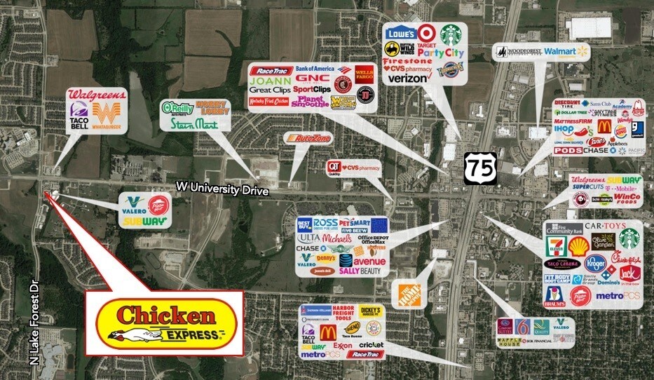 More Photos Of 1930 N Lake Forest Dr, McKinney Fast Food For Sale