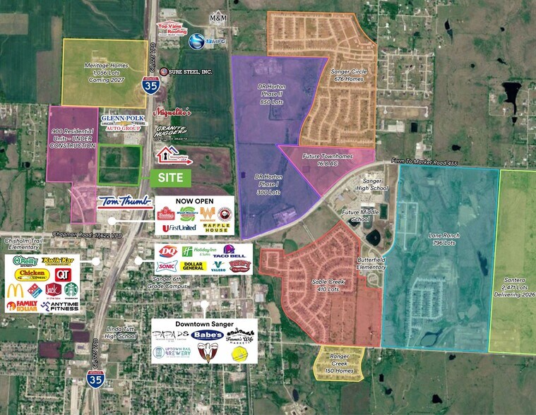 More Photos Of 1301 Interstate 35, Sanger Land For Sale