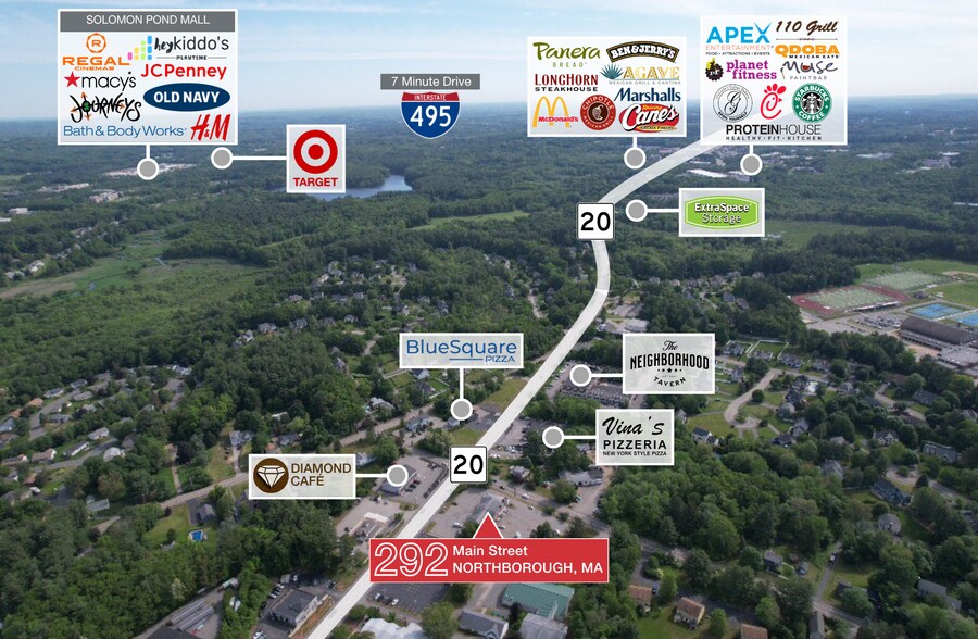 More Photos Of 292 Main St, Northborough Storefront Retail Office For Sale