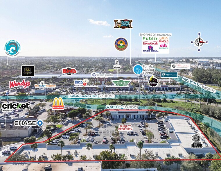 More Photos Of 3300-3320 W 84th St, Hialeah Storefront For Lease