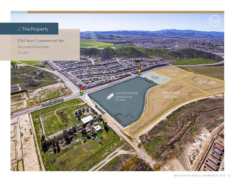 More Photos Of Leon Rd & Domenigoni Pky, Winchester Land For Sale