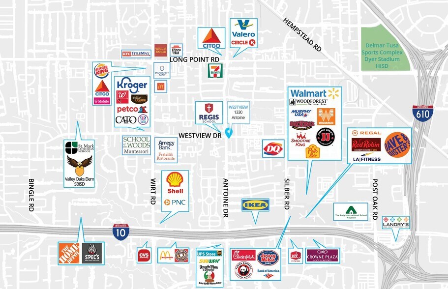 More Photos Of 1330 Antoine Dr, Houston Storefront Retail Office For Lease