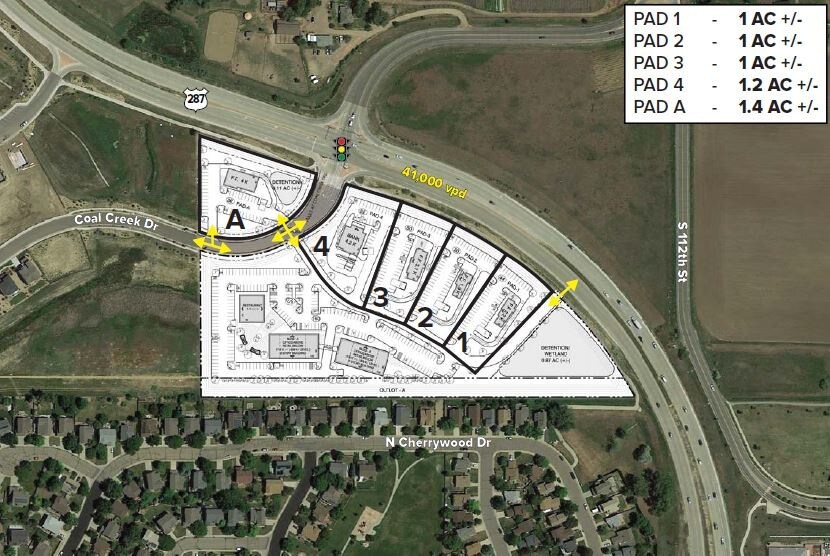 More Photos Of Hwy 287 & Trails At Coal Creek Drive, Lafayette Land For Sale
