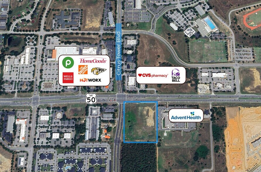 Primary Photo Of East Highway 50 @ Citrus Tower Boulevard, Clermont Land For Lease