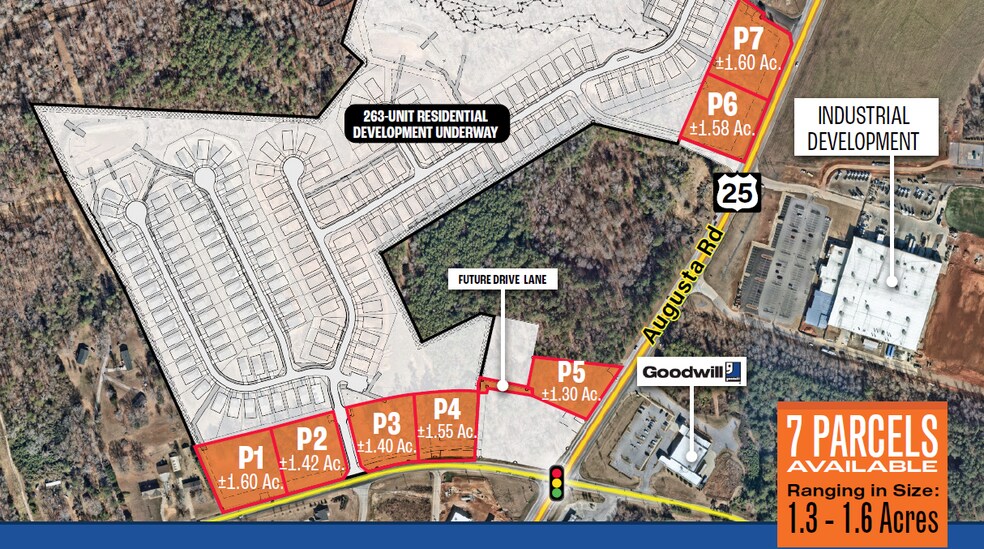 Primary Photo Of Bessie @ Augusta Rd, Piedmont Land For Sale
