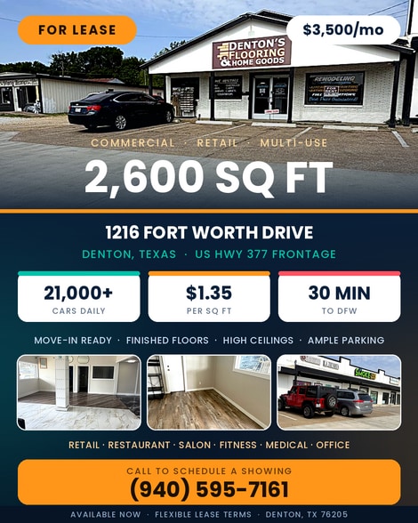 More Photos Of 1208-1222 Fort Worth Dr, Denton Light Manufacturing For Lease