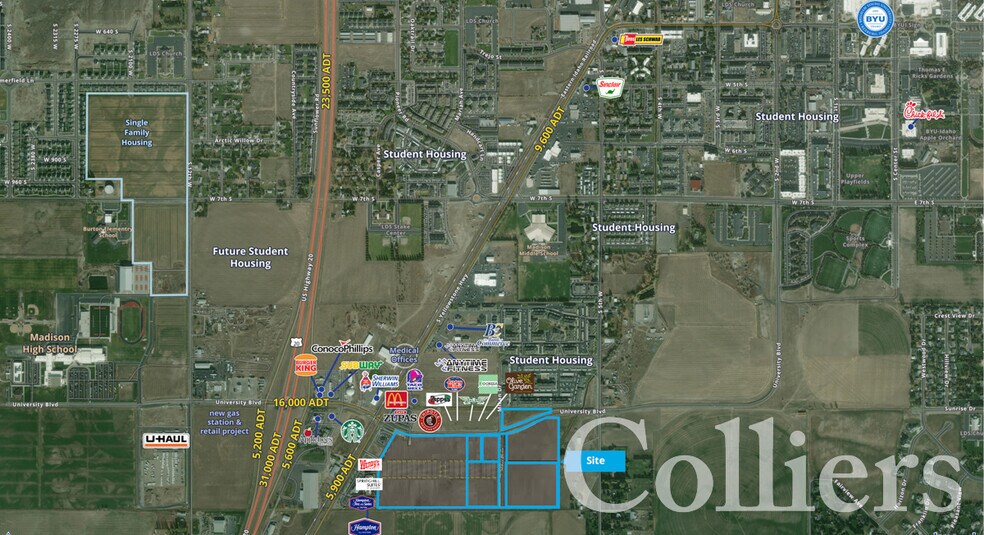 More Photos Of TBD University Blvd & Yellowstone Highway, Rexburg Land For Sale