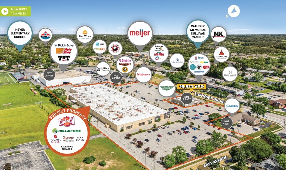 More Photos Of 120-140 E Sunset Dr, Waukesha Freestanding For Lease