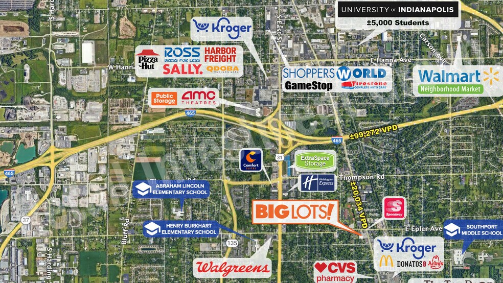 More Photos Of 5520 Madison Ave, Indianapolis Freestanding For Lease