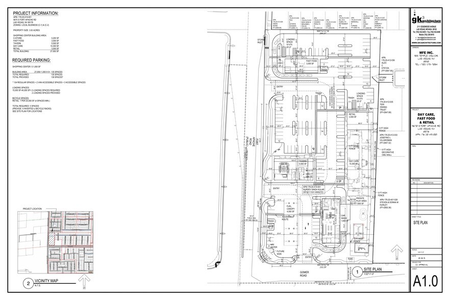 More Photos Of NE Corner of Fort Apache & Gomer Rd, Las Vegas Land For Lease