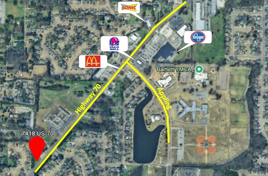 Primary Photo Of 7418 Highway 70, Bartlett General Retail For Lease