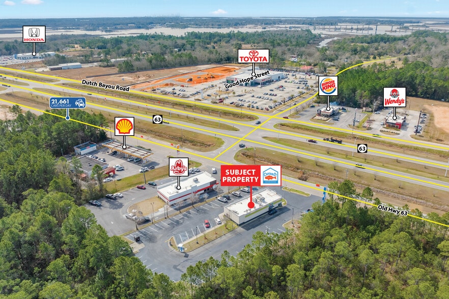 More Photos Of 6600 N Highway 63, Moss Point Fast Food For Lease