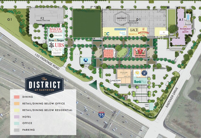 More Photos Of 1200 Eastover Dr, Jackson Office For Lease