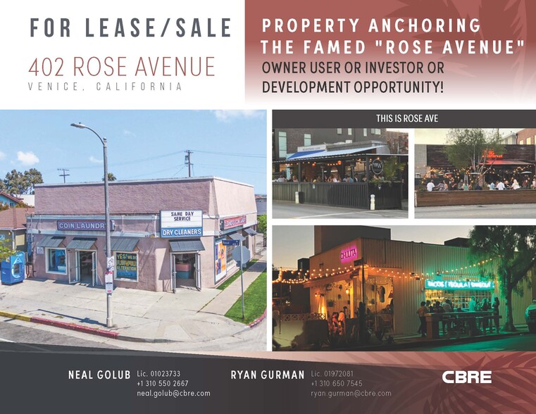 Primary Photo Of 402 Rose Ave, Venice Freestanding For Sale