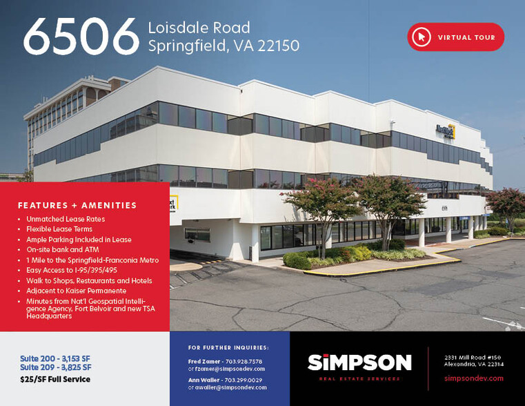 Primary Photo Of 6506 Loisdale Rd, Springfield Office For Lease