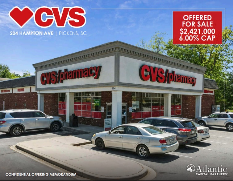 Primary Photo Of 204 Hampton Ave, Pickens Drugstore For Sale