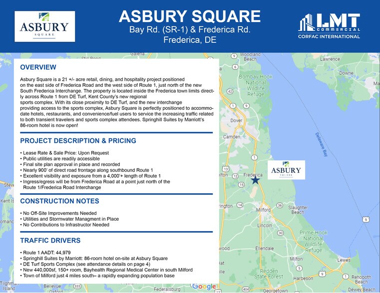 More Photos Of Asbury Sq, Frederica Land For Lease
