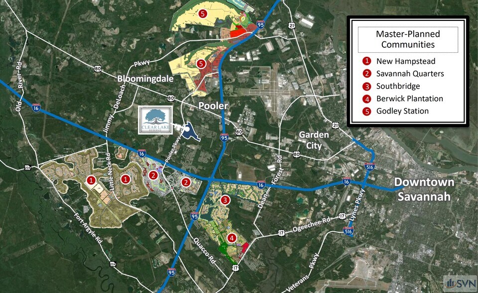 More Photos Of Clear Lake Way, Pooler Land For Sale